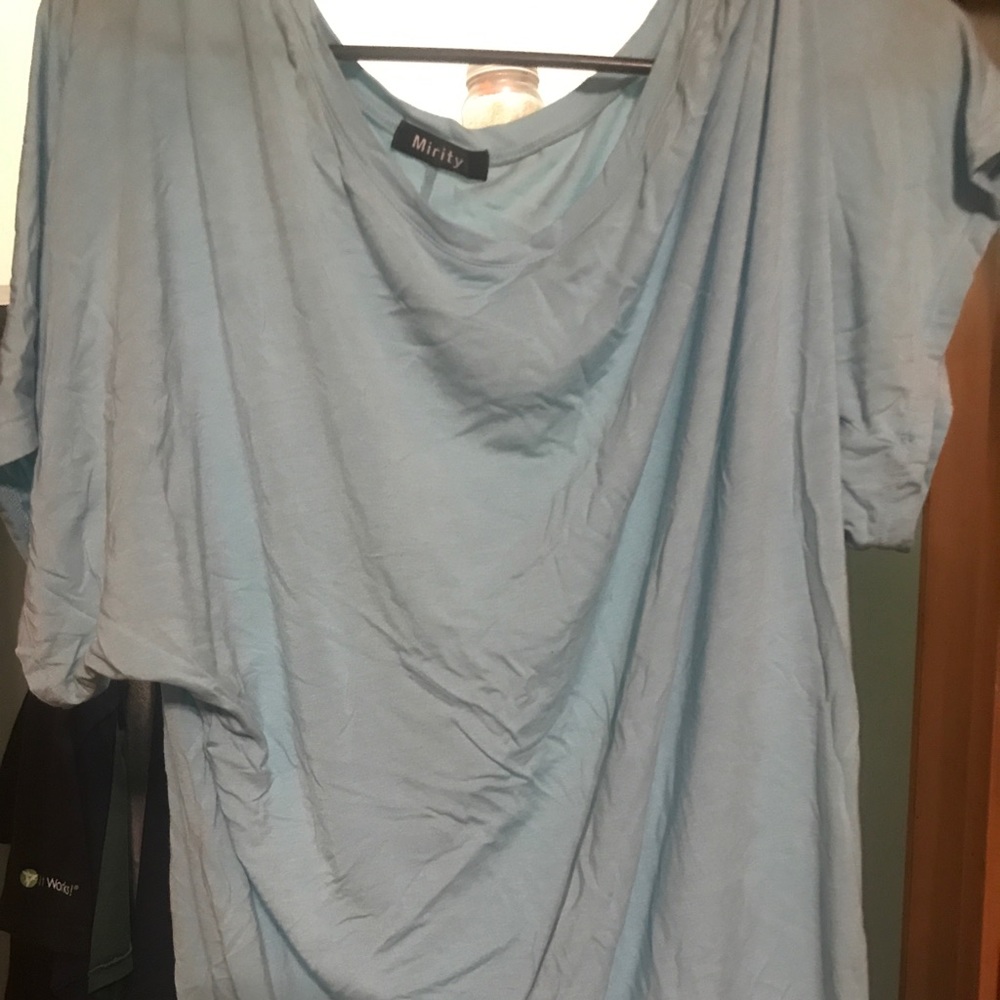 2XL baby blue dress shirt